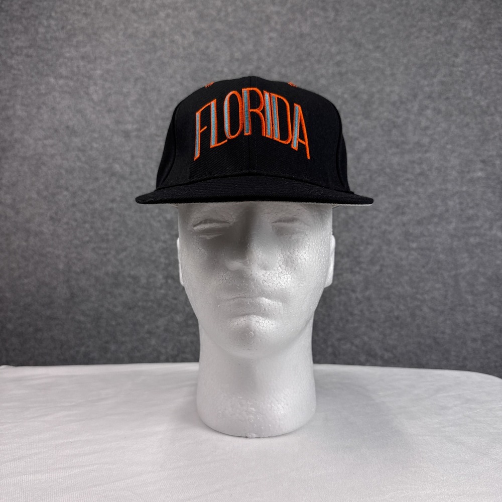 Pro-Line Florida Marlins Fitted Hat 7 1/8 Black Vintage MLB Made in USA NWT